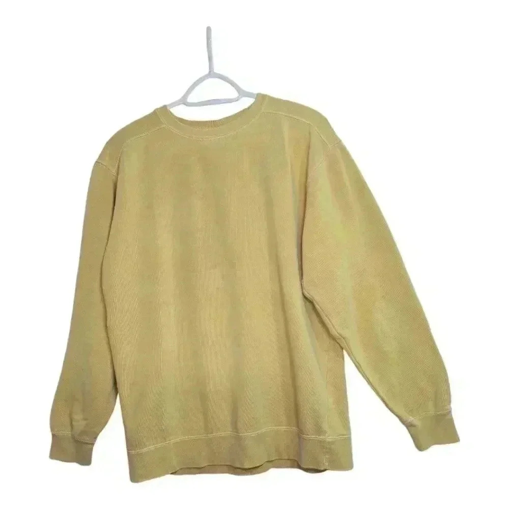 True Colors Preshrunk Mustard Yellow Sweat Shirt Size S **READ**